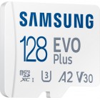 Карта пам'яті Samsung Evo Plus microSDXC 128GB UHS-I U3 V30 A2 + SD адаптер (MB-MC128KA/EU)