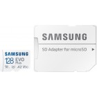 Карта пам'яті Samsung Evo Plus microSDXC 128GB UHS-I U3 V30 A2 + SD адаптер (MB-MC128KA/EU)