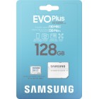 Карта пам'яті Samsung Evo Plus microSDXC 128GB UHS-I U3 V30 A2 + SD адаптер (MB-MC128KA/EU)