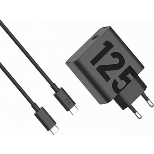 Мережевий зарядний пристрій MOTOROLA 125W GaN USB Type-C + Зарядний кабель USB Type-C/USB Type-C 1m (PG38C06280) Black Мережевий зарядний пристрій MOTOROLA 125W GaN USB Type-C + Зарядний кабель USB Type-C/USB Type-C 1m (PG38C06280) Black