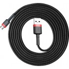 Кабель Baseus USB to Micro 1.5A 2m (CAMKLF-C91) чорн/черв Кабель Baseus USB to Micro 1.5A 2m (CAMKLF-C91) чорн/черв