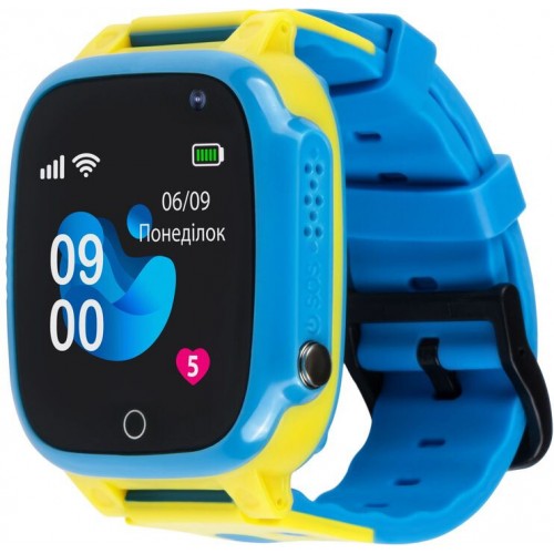 Дитячий розумний годинник AmiGo GO008 GLORY GPS WIFI Blue-Yellow