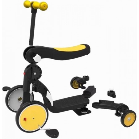 Дитячий біговел-трансформер BEBEHOO DGN 5-1 Жовтий