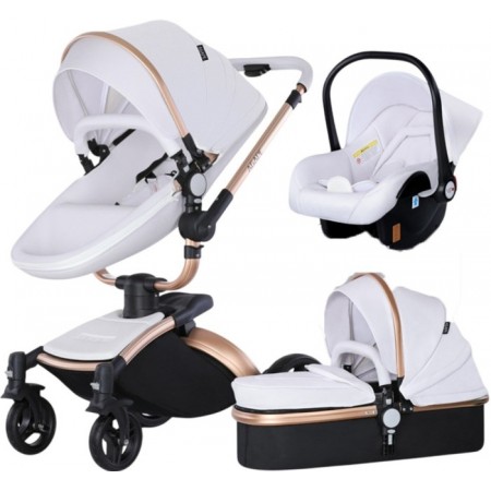 Універсальний візок трансформер 3 в 1 Aiqi AB-906 White