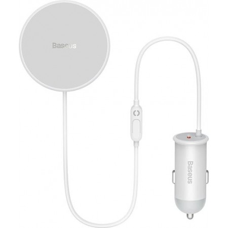 Автотримач Baseus CW01 MagneticWireless40W (SUCX040102)біл.