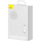 Автотримач Baseus CW01 MagneticWireless40W (SUCX040102)біл. Автотримач Baseus CW01 MagneticWireless40W (SUCX040102)біл.