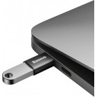 Адаптер Baseus Mini OTG Type-C/USB-A 3.1 (ZJJQ000001)чорн