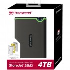 Transcend Портативний жорсткий диск 4TB USB 3.1 StoreJet 25M3 Сірий