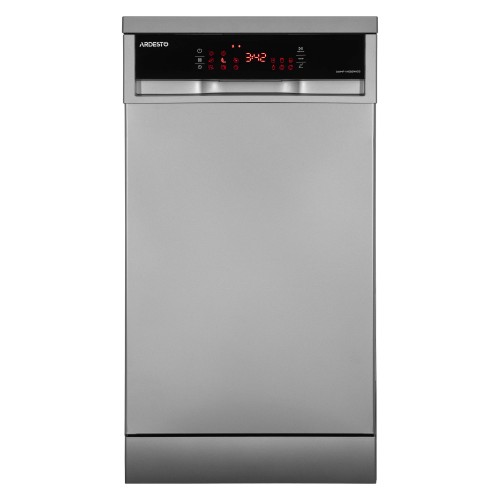 ARDESTO Посудомийна машина, 10компл., А++, 45см, дисплей, гігієн.обробка, сріблястий