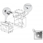 Духовка электр. Hansa, 60см, 65л, A,  гриль, емаль легкого очищення, диспл., чорний