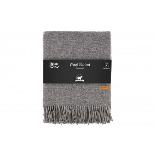 ARDESTO Плед Leonardo Doubleface, 140x200см, 100% вовна, тауп-сірий ARDESTO Плед Leonardo Doubleface, 140x200см, 100% вовна, тауп-сірий