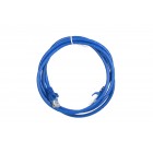 2E Cat 6,UTP,RJ45, 26AWG ,7/0.16 Cu, 1.50 m,PVC, Blue