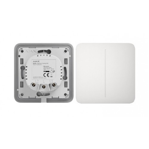 Ajax Вимикач двоклавішний LightSwitch білий
