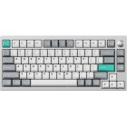 Lemokey Клавіатура механічна P1 Pro 84Key, Super Red, WL/BT/USB-A, QMK/VIA, Hot-Swap, EN/UKR, RGB, Knob, Space Silver