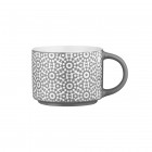 ARDESTO Чашка Weaving G, 330мл, порцеляна, біло-чорний ARDESTO Чашка Weaving G, 330мл, порцеляна, біло-чорний