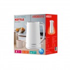Електрочайник Ardesto 1.7л, Otter, пластик, білий матовий