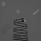 Кабель USB-A > USB-C заряджання/синхронізації Belkin 1м, 15Вт, Type-C, силіконовий з кліпсою, чорний