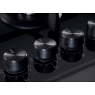 Whirlpool Варильна поверхня газова на склі, 60см, чавун, конфорка з подвійним рядом полум'я, чорний