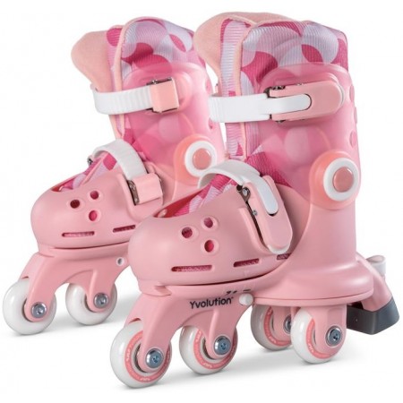 YVolution Роликові ковзани Twista, розмір 30-34, рожевий