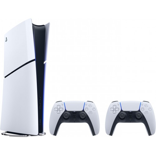 PlayStation Ігрова консоль 5 Slim Digital Edition (2 геймпади Dualsense) PlayStation Ігрова консоль 5 Slim Digital Edition (2 геймпади Dualsense)