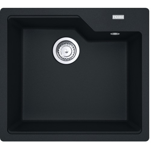 Franke Мийка кухонна Urban фраграніт, прямокут., без крила, 560х500х230мм, чаша - 1, врізна, чорний