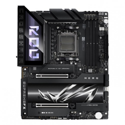 ASUS Материнcька плата ROG CROSSHAIR X870E HERO sAM5 X870E 4xDDR5 M.2 HDMI WiFi BT ATX