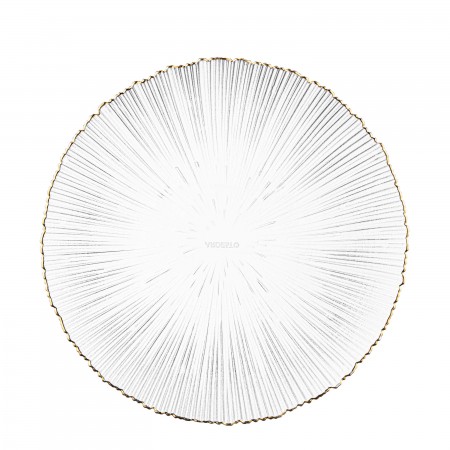 ARDESTO Тарілка Mallow, 26.5см, скло, прозорий