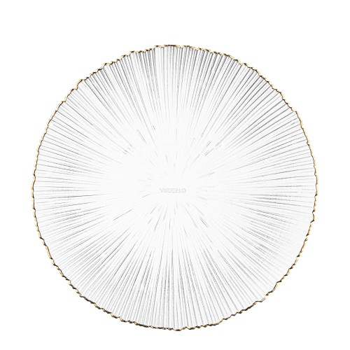 ARDESTO Тарілка Mallow, 26.5см, скло, прозорий