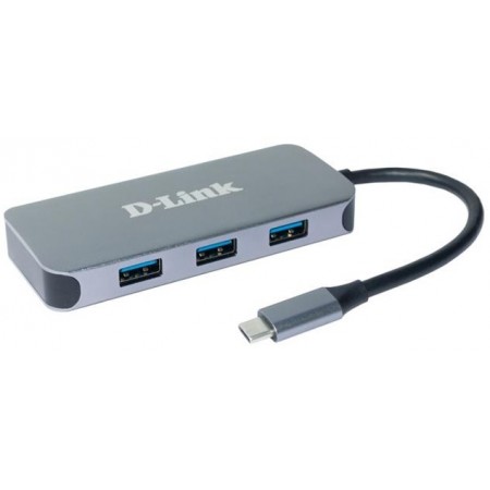 D-Link USB-Концентратор DUB-2335 3xUSB3.0, 1xUSB-C/PD, 1xHDM