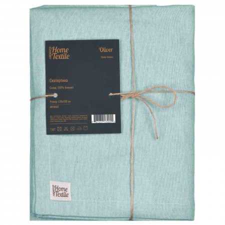 ARDESTO Скатертина Oliver, 136х180см, 100% бавовна, бірюза