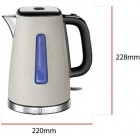 Russell Hobbs Електрочайник Luna Stone, 1.7л, метал, під камінь, бежевий