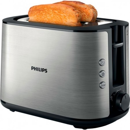 Philips Тостер Viva Collection, 950Вт, пластик+ метал, чорни