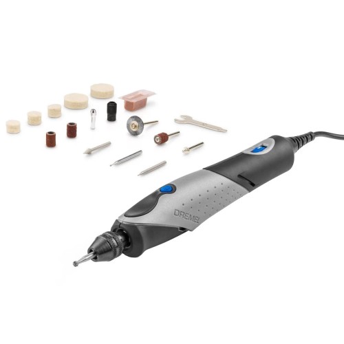 Шліфмашина шліфувально-гравірувальна Dremel Stylo+ 2050-15 9Вт 5000-22000об/хв 15 насадок 16см 0.11кг Шліфмашина шліфувально-гравірувальна Dremel Stylo+ 2050-15 9Вт 5000-22000об/хв 15 насадок 16см 0.11кг