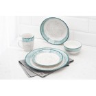 ARDESTO Тарілка десертна Siena, 19см, порцеляна, біло-блакитний