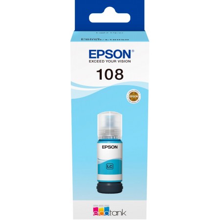 Epson Контейнер з чорнилом 108 EcoTank L8050/L18050 light cy