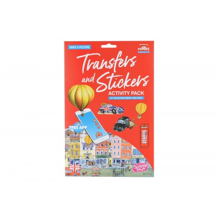 Scribble Down Набір перевідних наклейок  з онлайн додатком -