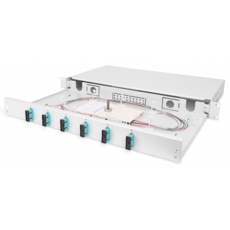 Digitus Оптична панель 19' 1U, 6xSC duplex, incl, Splice Cas