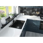 Deante Змішувач для кухні Nemezja, довж.виливу - 180мм, поворотний, 1 важіль, хром-графіт Deante Змішувач для кухні Nemezja, довж.виливу - 180мм, поворотний, 1 важіль, хром-графіт