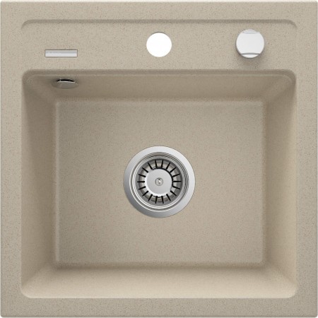 Deante Мийка кухонна Zorba, граніт, квадрат, без крила, 440х