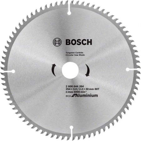 Bosch Диск пиляльний Eco for Aluminium 254x30-80T