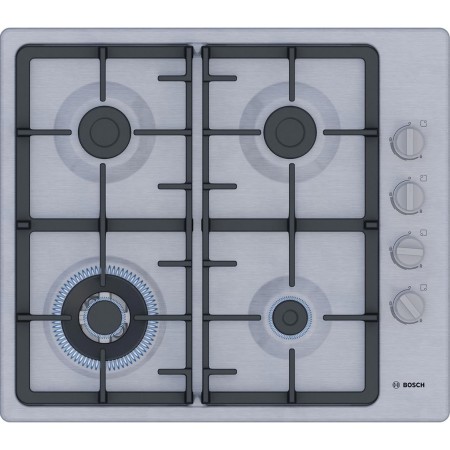 Bosch Варильна поверхня Bosch газова, 60см, чавун, WOK, нерж