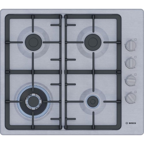 Bosch Варильна поверхня Bosch газова, 60см, чавун, WOK, нерж