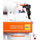 Фільтр зворотного осмосу Ecosoft Absolute з мінералізатором та помпою на станині, мембрана 75gpd DuPont, дренаж 1:1