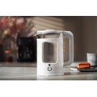 ARDESTO Електрочайник 1.5л, скло+пластик, білий