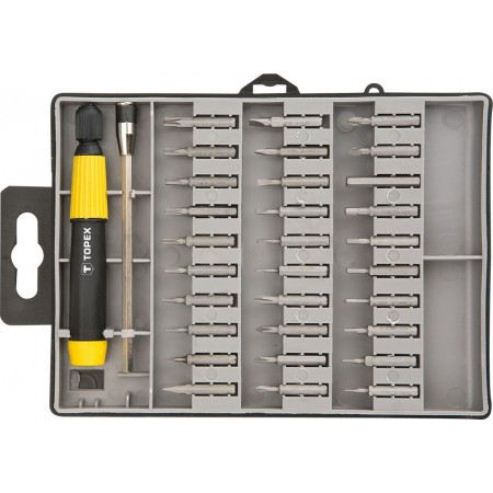 Topex Набір біт, прецизійні, 32 од., бітотримач, 30 біт 30 м