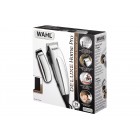 Moser Машинка для стриження WAHL HomePro Deluxe Combo, від мережі, вібраційний мотор, насадок-12, міні-тример у компл., сріблястий Moser Машинка для стриження WAHL HomePro Deluxe Combo, від мережі, вібраційний мотор, насадок-12, міні-тример у компл., сріблястий