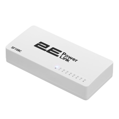 2E Комутатор PowerLink SF108C 8xFE, некерований, десктоп 2E Комутатор PowerLink SF108C 8xFE, некерований, десктоп