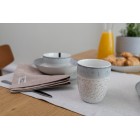 ARDESTO Чашка Siena, 360мл, порцеляна, біло-сірий ARDESTO Чашка Siena, 360мл, порцеляна, біло-сірий
