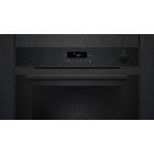 Siemens Духова шафа електрична, 71л, A+, пара, дисплей, конвекція, телескопічні напрямні, чорний
