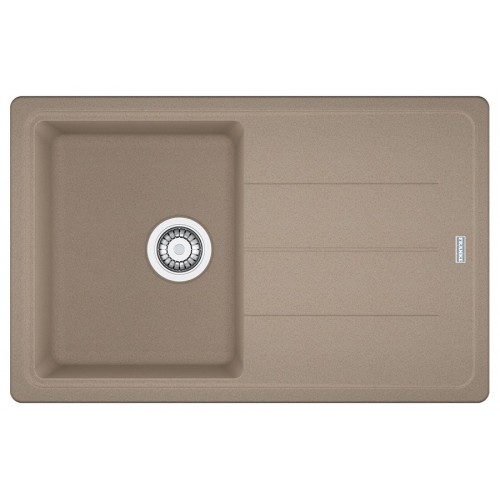 Franke Basis BFG 611-78[Мийка кухонна Basis, фраграніт, прямокутник, з крилом, 780х500х200мм, чаша - 1, накладна, BFG 611-78, мигдаль]